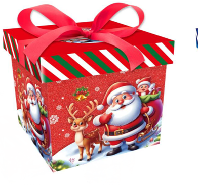 Wholesale Santa Pattern  Christmas High Quality Christmas Gift Paper Box