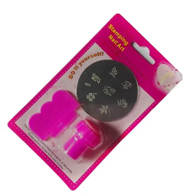 Hot Sale Factory Price Nail Stamp Plate Set DIY Manicure Tool Nail Stamping Kit Nail Art Stamper With Metal Pattern Template