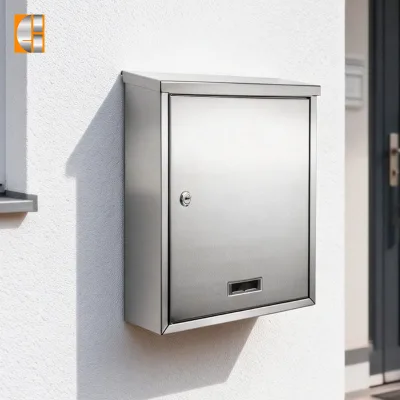 Wholesale Bulk Buy Contractor Grade Stainless Steel Wall Mounted Mailbox Commercial Letterbox with Tamper-Proof Lock