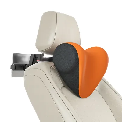 Super Soft Car Headrest Pillows Neck Pillow Memory Foam Pillow With Adjustable Strap and Phone Holder for Car Seats