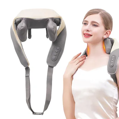 Best Selling Products 2025 FENLI FL-906 Massage Pillow Neck & Shoulder Shiatsu Stretcher Body Massager with Timing Control