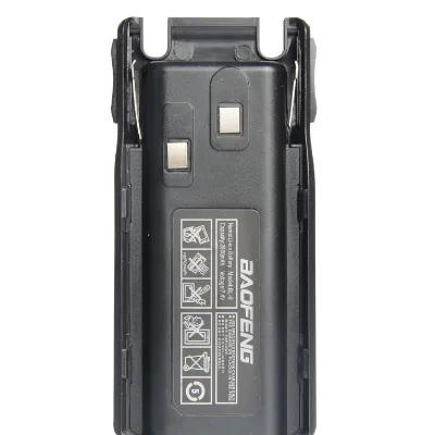 BAO FENG BF-UV82 Series Li-on Walkie-talkie Battery Pack 2500-3000mAh IPX-1 Water Resistant 12-Month Warranty Black