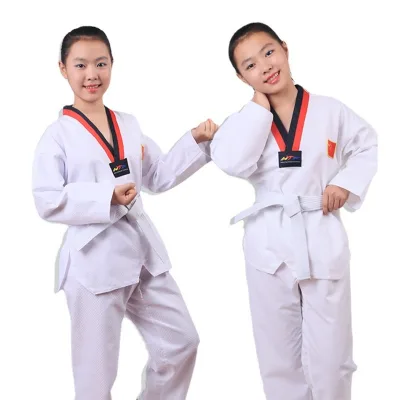 Cross-border Direct Supply Taekwondo Suit Large Mesh Adult Children's Karate Judo Competition Training Suit Cotton Lining Hebei