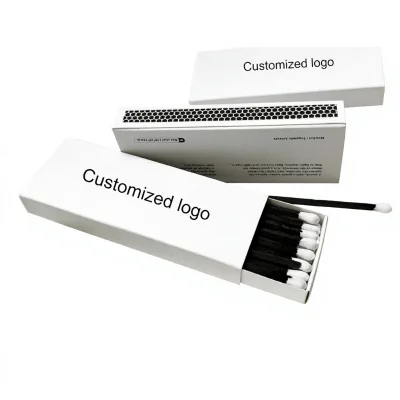 Cross-border Ready-to-ship Stock Exportpremium Quality Original Wooden-stem Long Candle Black-stem White-head Design Matches