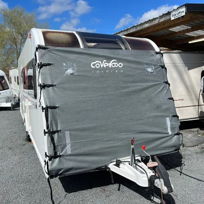 Universal Waterproof Caravan RV Motorhome Front Towing Cover With LED Lights