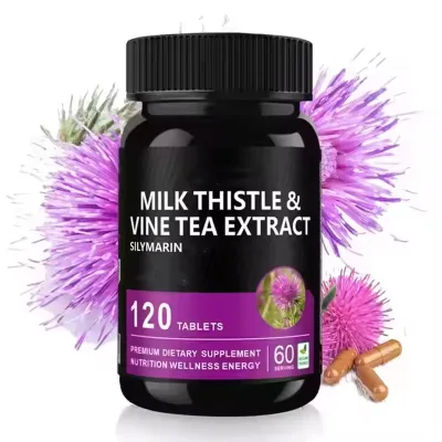 OEM Milk Thistle Plant Extract 500mg Dietary Supplement,Organic Milk Thistle Tablets