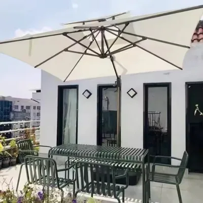 Modern Simple Style Outdoor Leisure Tables and Chairs for Parks Courtyards and Balconies Ironwork Open-Air Patio Benches Set