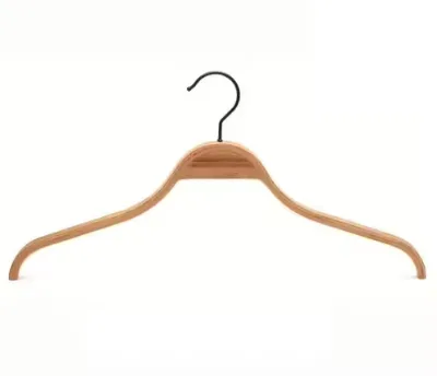 Best Selling Anti-slip Laminated Bamboo Hangers Wholesale High Quality Custom Wooden Clothes Hanger