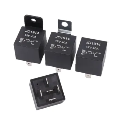 Car Automotive Relay 12Vdc 40A NC/NO/Conversion Plug in 4pin 5pin Relay Socket and Harness Kit with Plastic/Metal Stand
