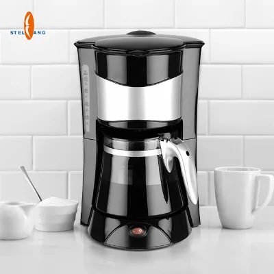 Big Capacity Commercial Fancy Electric Coffee Machine 12 Cups Anti Drip Filter Kettle Coffee Maker With Glass Jug