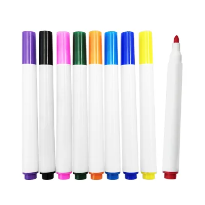 KHY Non-toxic 12 Colors Water-based Washable Mini Textile Marker Pen