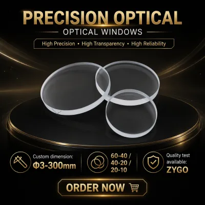 H-FK61 Fluorophosphate ED Optical Glass Lens Custom Apochromatic Achromatic Lens for Telescope Microscope
