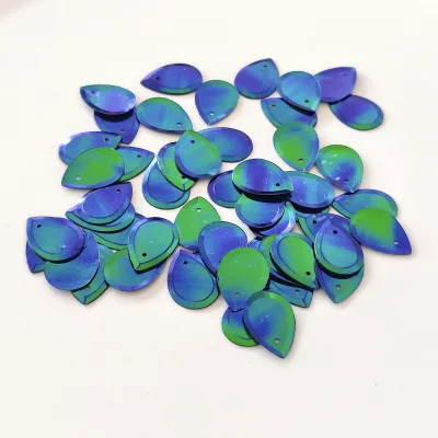 Cheap Price Two Side Colors PVC Oval Drop Water Shape Decorative Sequins