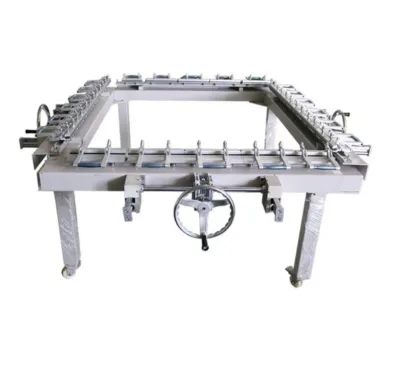 Hot Sale Large Size Mesh Pulling Machine High Strength Pneumatic Screen Stretcher for Screen Printing
