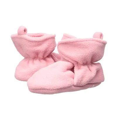 Unisex Baby Cozy Fleece Booties With Non Skid Bottom