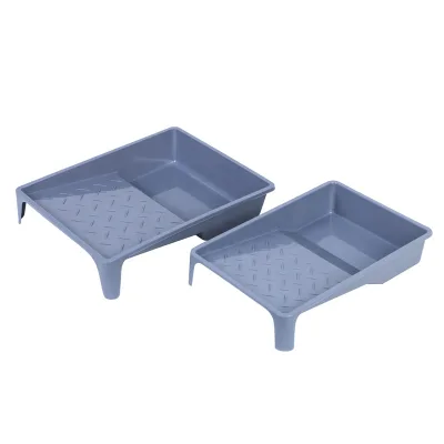 High Quality 9 Inch Grey Plastic Paint Rollers Tray Customizable OEM for Industrial & DIY Painting and Decorating