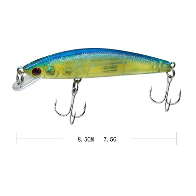 Manufacturers Directly Supply Floating Mino 8.5cm/7.5g Hard Bait Fresh Water Tip Hard Suspension Fish Lures