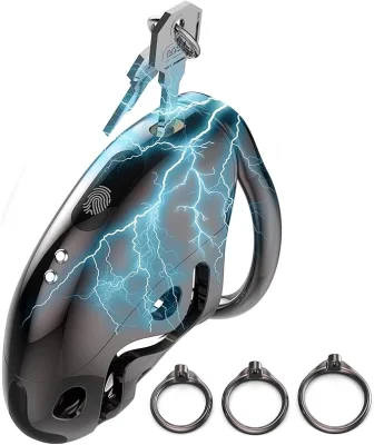 A Remote Control Intelligent Chastity Lock Nautilus Waterproof Mens Chastity Cage With electric Shock Factory sale directly
