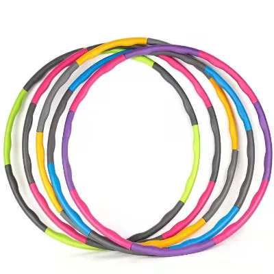 Hot Selling 8 Knots Adjustable Stainless Steel Fitness Hoola Hoops Detachable Plastic Weighted Hula Ring Hoops