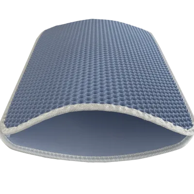 Wholesale Luxury Cat Accessories Double Layer EVA Cat Litter Mat Collapsible 61x76cm Waterproof Pet Mat Animal Pattern Leather