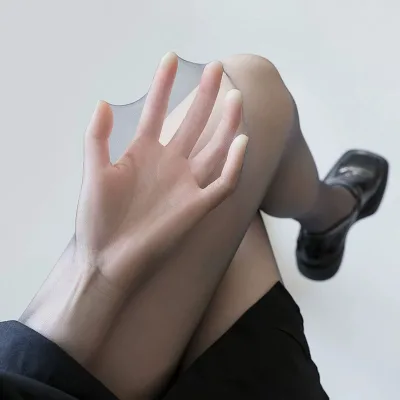 Wholesale 0D Transparent Glossy Knitted Nylon Pantyhose Women Invisible Thin Tights Eco-Friendly Breathable Factory Direct OEM