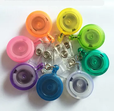 Transparent Retractable Badge Reel Badge Holder