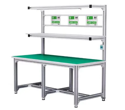 ESD Protected Custom Aluminum Profile Workbench with T-Slot Design for Workshop & Production Line