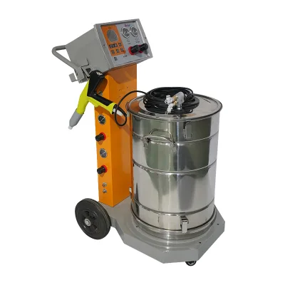 Factory Supply Electrostatic Powder Coating Spraying Machine Complete Set With Powder Hopper Spray Gun