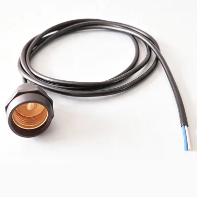 Supply 1.8m 2X0.5mm² IP65 E27 Lamp Base Waterproof Fully Sealed Rainproof Copper Core PET Holder