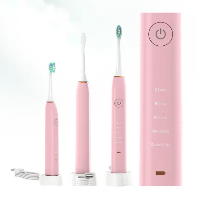 Wholesale 2022 High Quality Operated Rechargeable Slim Adult Sonic Automatic Electric Toothbrush With Charging Station