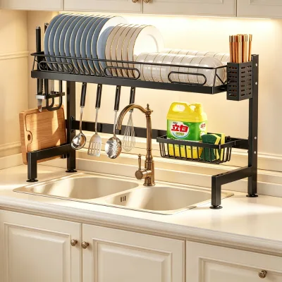Hot Product Metal Kitchen Dish Drainer Rack Over Sink Dish Drying Rack Drainer Shelves for Kitchen