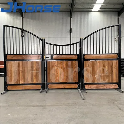 Prefabricated Horse Stables Roof Equipment Internal External Galvanised Stall Partitions