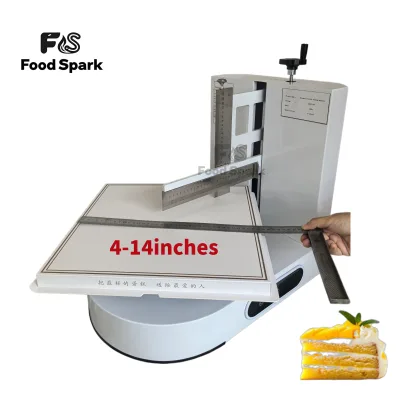 Fully Automatic 4-12 Inch Birthday Table Grease Cake Rotate Forming Machine for Bakery Shop Milk Cream Dabbing Covering