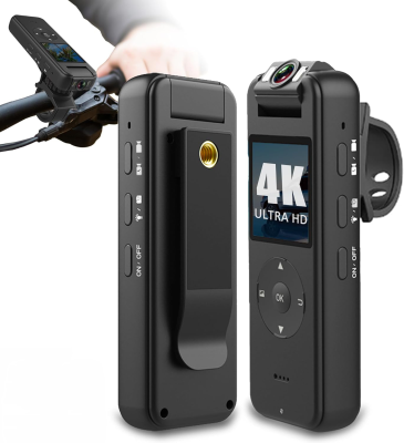 Body Camera with Audio and Video Recording HD 4K with 180° Rotating Lens IR Cut Auto Night Vision Body Worn Camcorder Customized