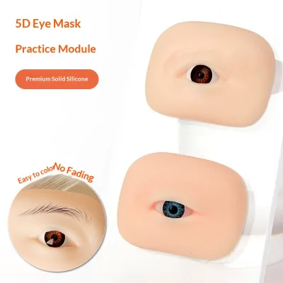 5D Simulation Silicone Eyeball Model Model 1 Eyebrow Practice Module Eye Area Eyeliner Tattooing Beginners Teaching Tools