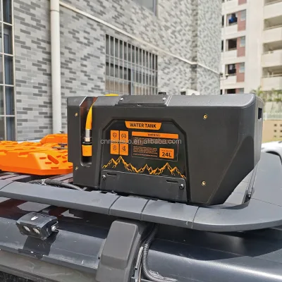 Solar Shower 4WD Pressurized 24L Food-Grade PE Portable Water Tank 12V Battery OEM Supplier Universal for Overland Professional