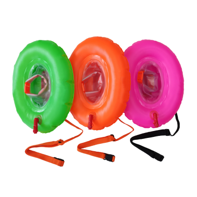 DiveDIY Buoy Personal Inflatable Waterproof EVA Open Water Swimming Buoy for Adults Yellow Diving Equipment