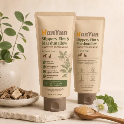 Slippery Elm Marshmallow Pet Digestive Soothing Gel Supplement Stomach Intestinal Repair Nausea Relief Dogs Cats
