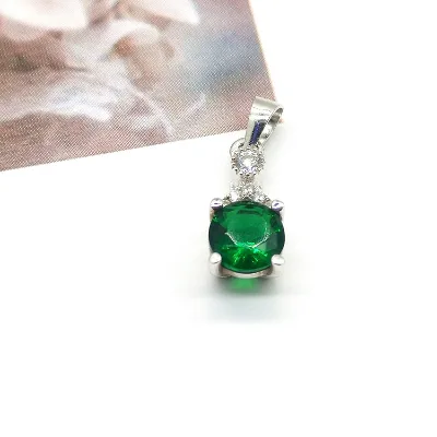 2025 Factory Direct 925 Sterling Silver Fine Pendants Charms for Emerald Jewelry Making
