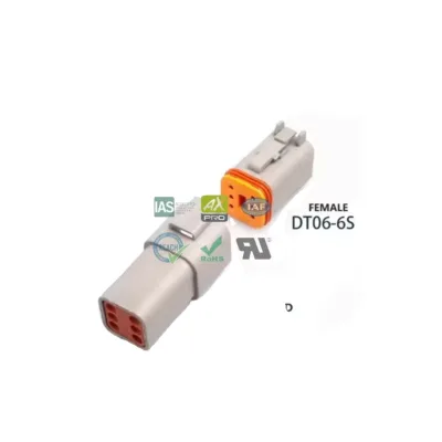 Original Wire Harness DT06 Series Waterproof Automotive Electrical Connector DT Plastic Plug Socket 2/3/4/6/8/12 Pin Connector