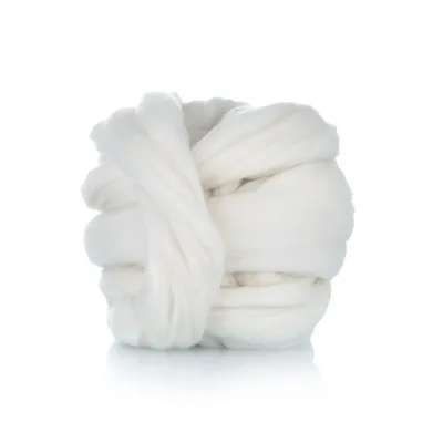 Factory Wholesale Worsted Combed Wool Tops Mercerized Natural White Hebei Origin 18.5-32 Mic Fineness for Vibrant Spinning