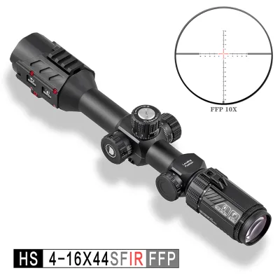 HS 4-16X44SFIR FFP Hunting Scope Dot Reticle Scope with Side Parallax Turret Lock Reset Tactical Optical Sight