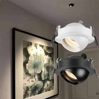 Neat Structure Aluminum Swivel Down Light High CRI Index Strong Brightness Modifiable LED Focus Luminaire for Exhibit Space