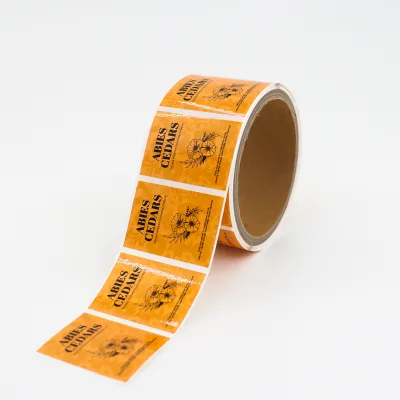 Custom OEM Kraft Paper Candle Jar Label Roll Waterproof Heat Resistant Printed Sticker for Wedding Gift Packaging