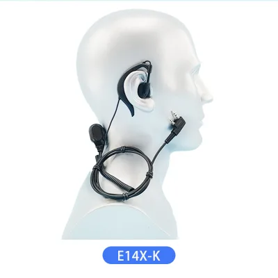 E14X-K 2 Pin Two Way Radio Ptt Headset Anti-radiation Walkie Talkie Headphone Wired Earphone With Mic for TK220 TK320 UV5R