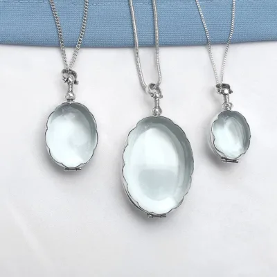 Heart Pendant Necklace Charms for Jewelry Making High Quality Snake Glasses Pet for Human Ashes Adult Pet Urn Glasses Necklace