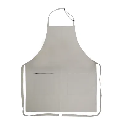 Adjustable Neck Strap Customization Cotton Apron with Zipper Pocket