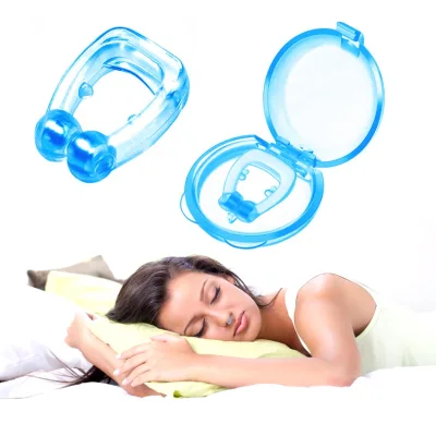 Anti-Snoring Devices Silicone Nose Clip for Peaceful Sleep Adjustable Magnetic Anti Snore Reduction Gentle Sleep Clips Men Women