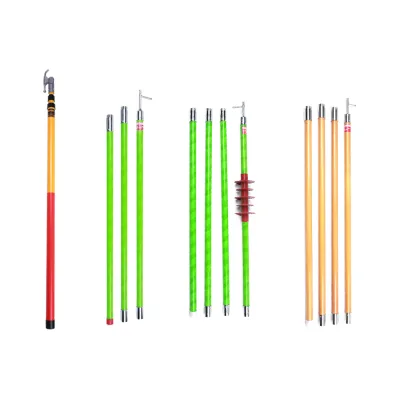 7.5 m 4-Section Telescoping Fiberglass Hot Stick Insulator for High Voltage Applications Fiberglass Insulation Tube