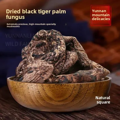 Yunnan Natural Growth Black Tiger Palm Fungus Dried Sarcodon imbricatus Wholesale Fragrance Rich Super Delicious Mushroom 1000g